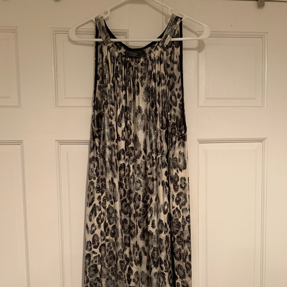 Cheetah Print semi formal dress